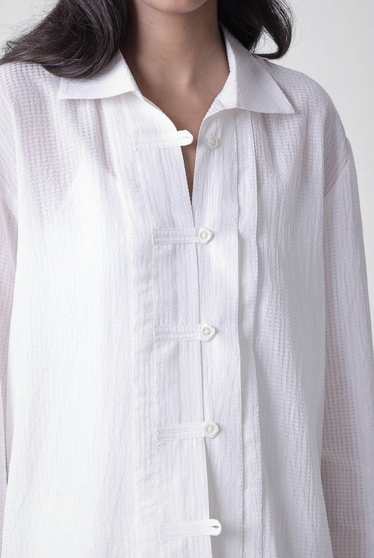 Pleated Placket Shirt