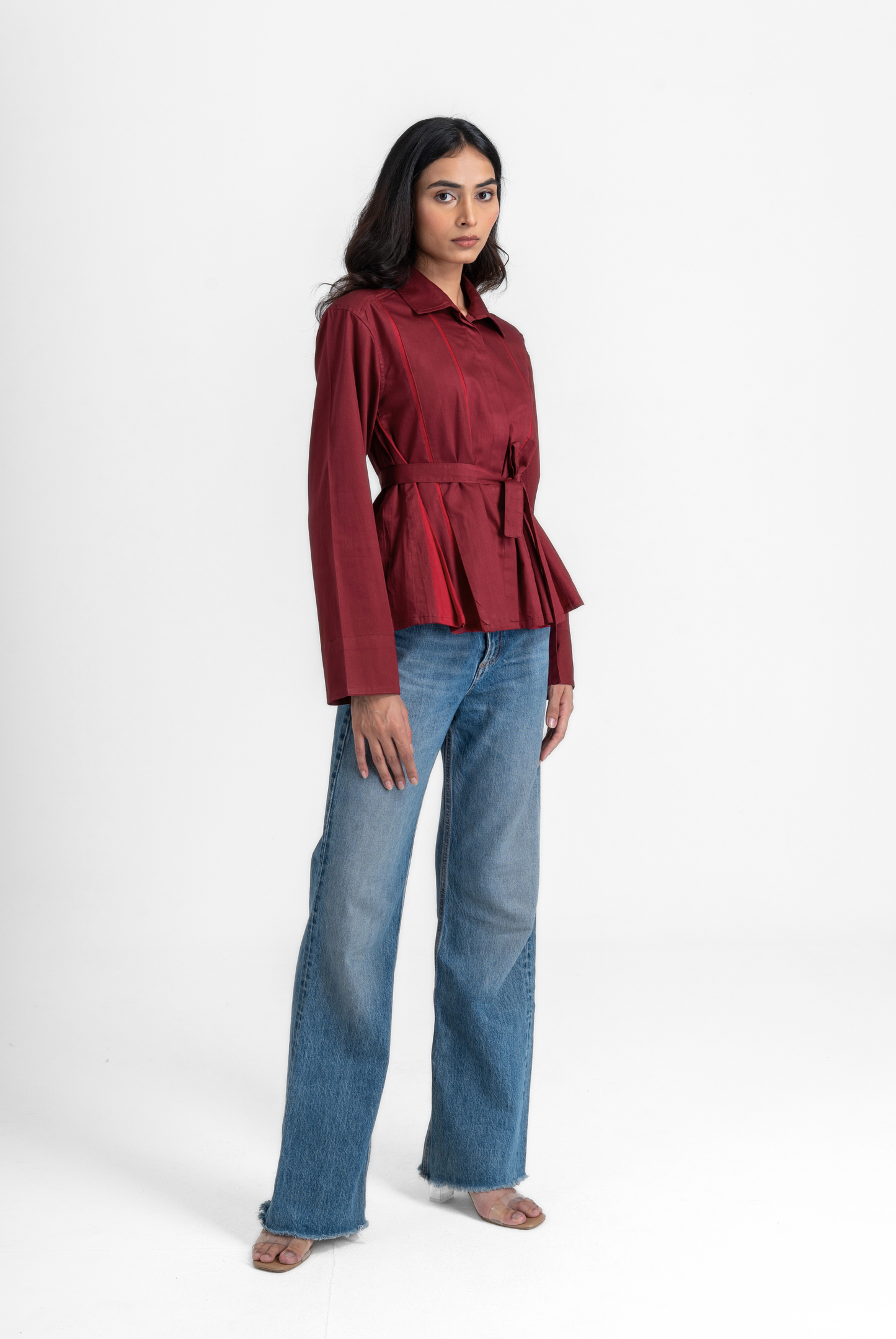 Open Pleat Shirt