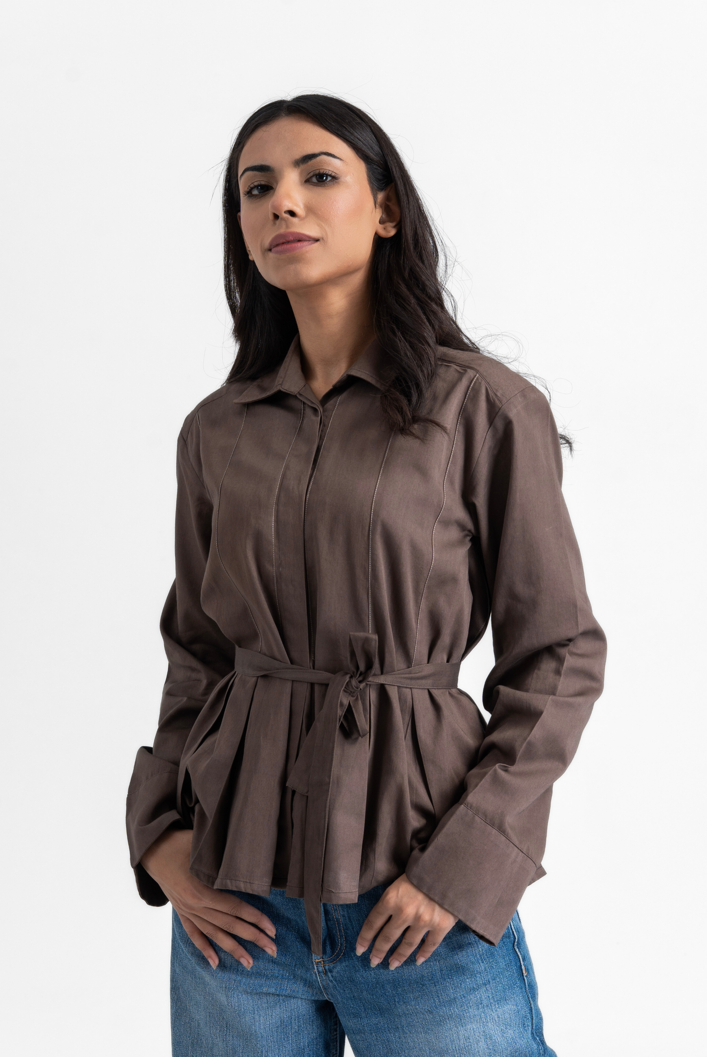 Open Pleat Shirt