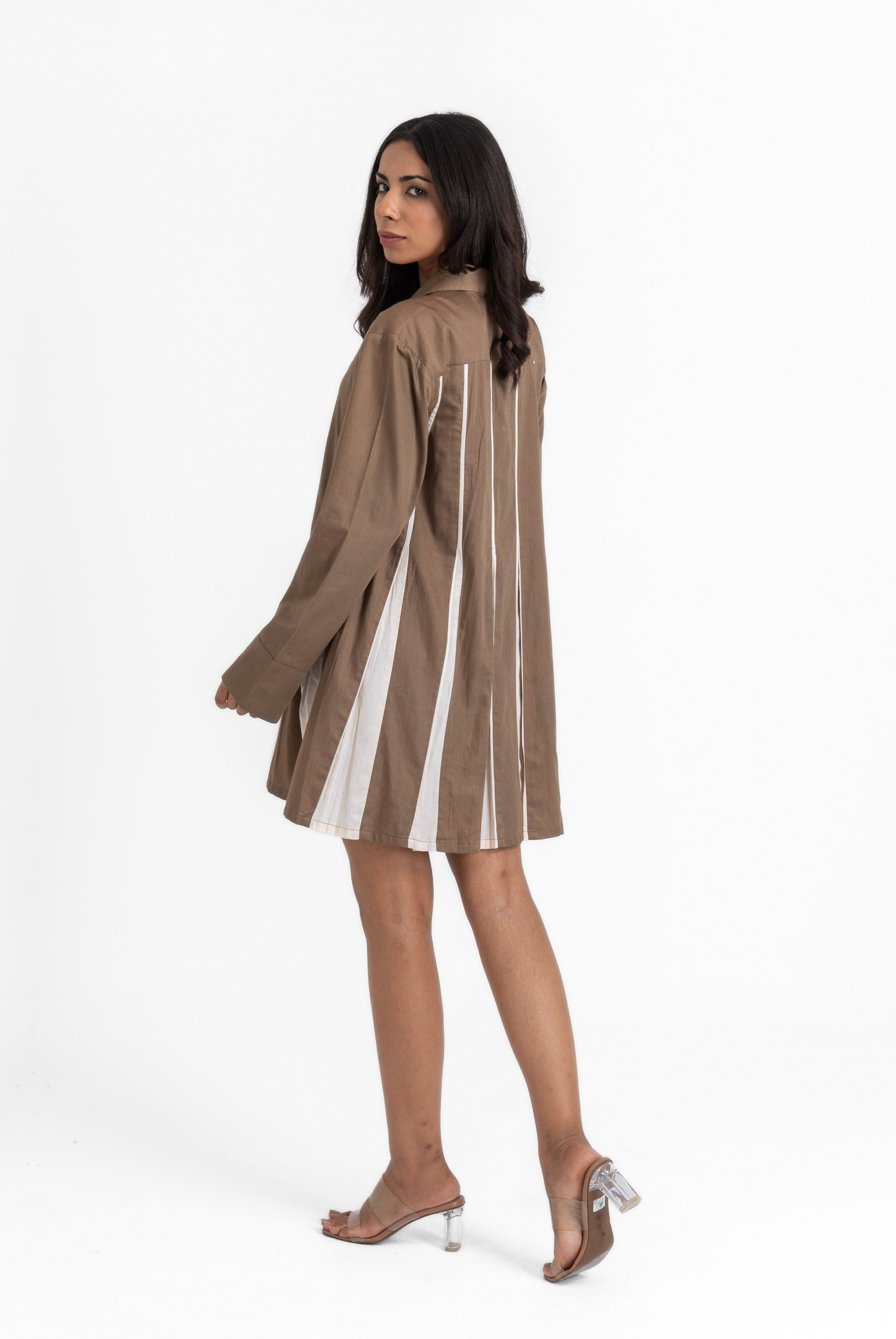 Open Pleat Dress