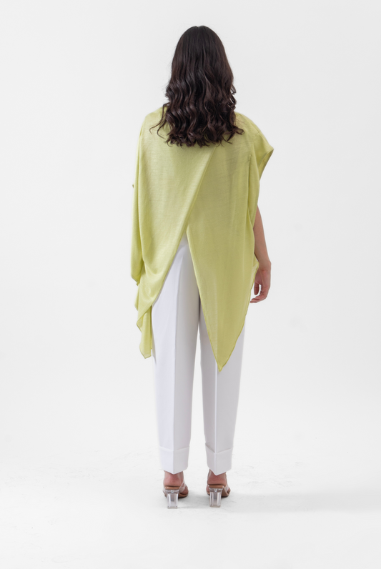 Cross Layered Top in Linen