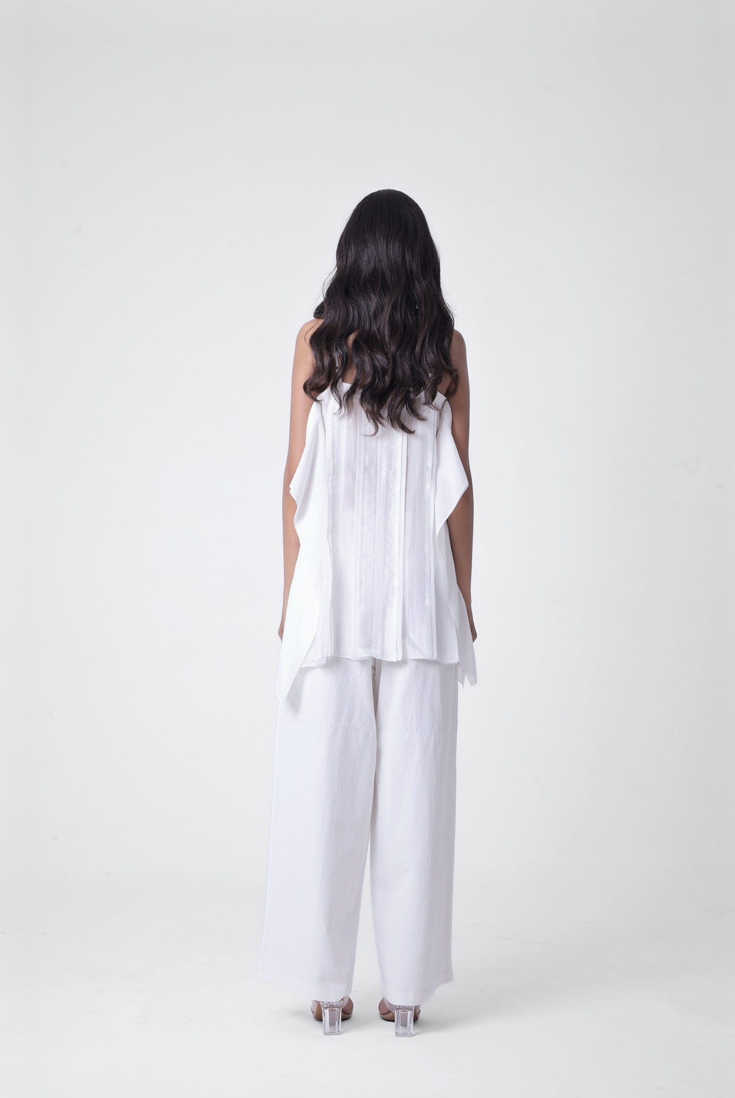 Pleated Cascade Top