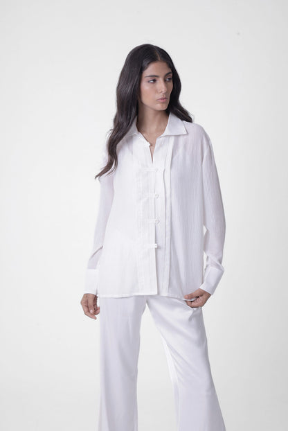 Pleated Placket Shirt