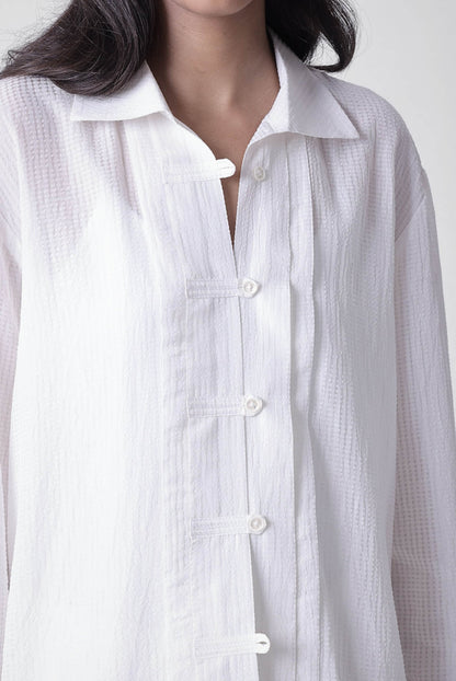 Pleated Placket Shirt