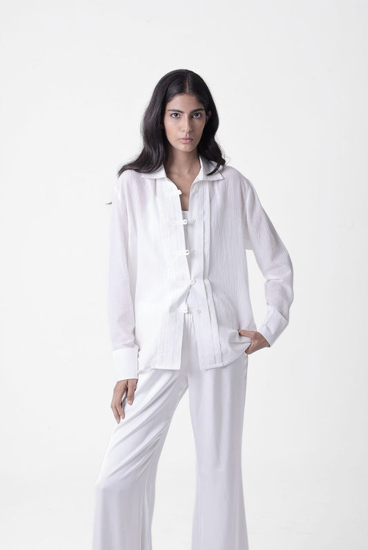 Pleated Placket Shirt