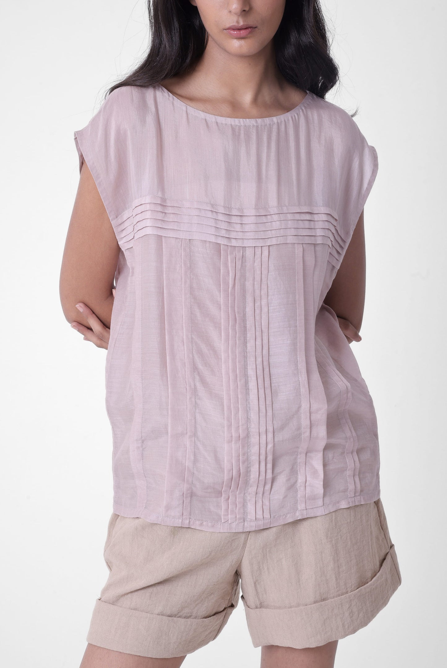 Multi Directional Pin Tuck Top