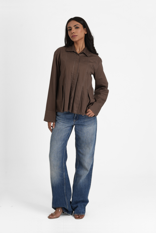 Open Pleat Shirt
