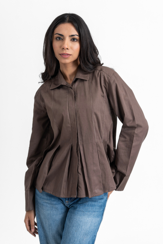 Open Pleat Shirt