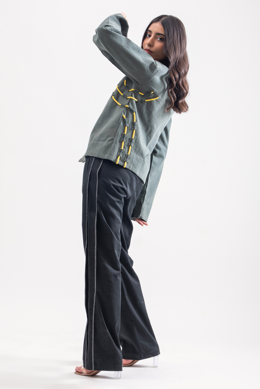 Corded Denim Jacket