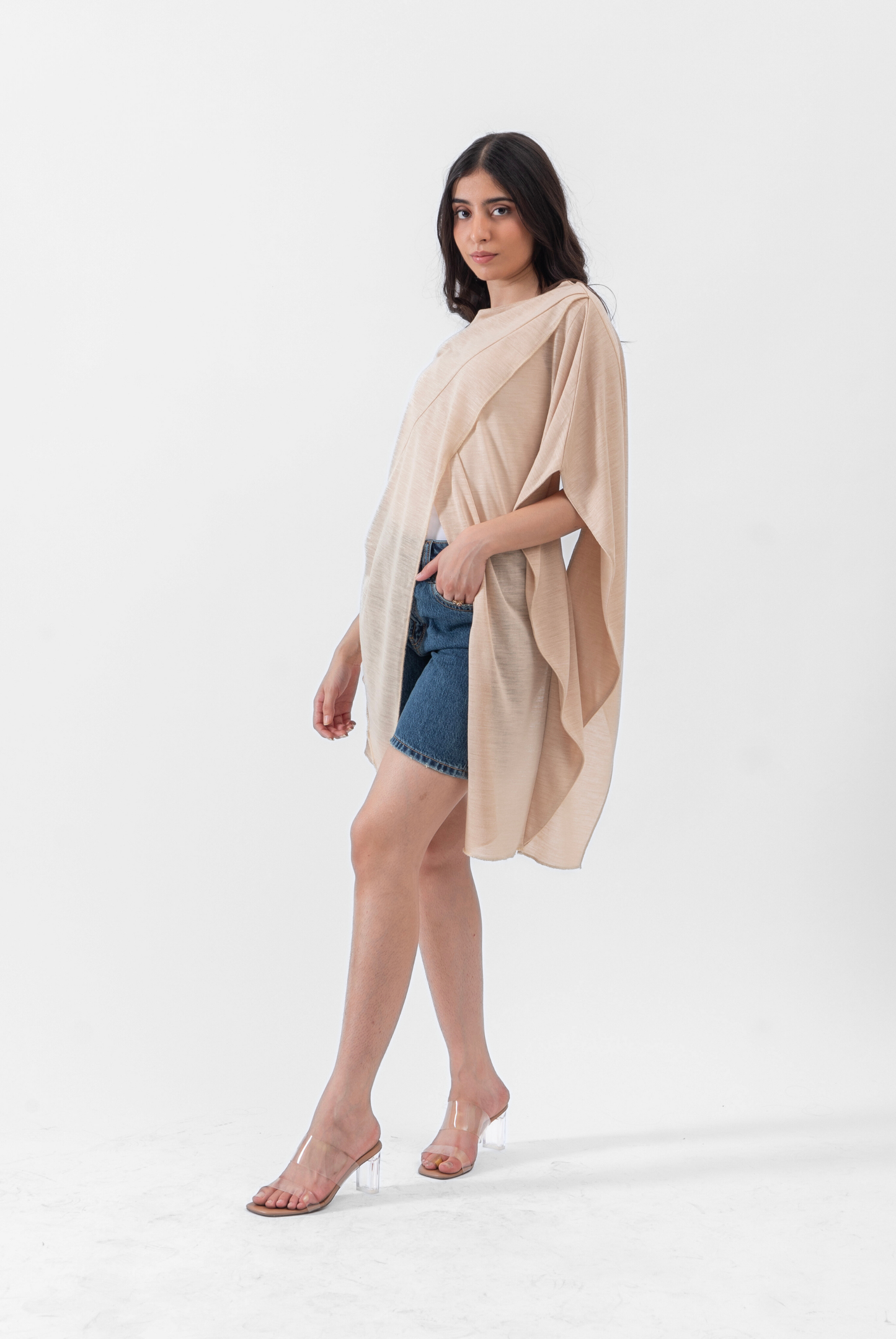 Cross Layered Top in Linen