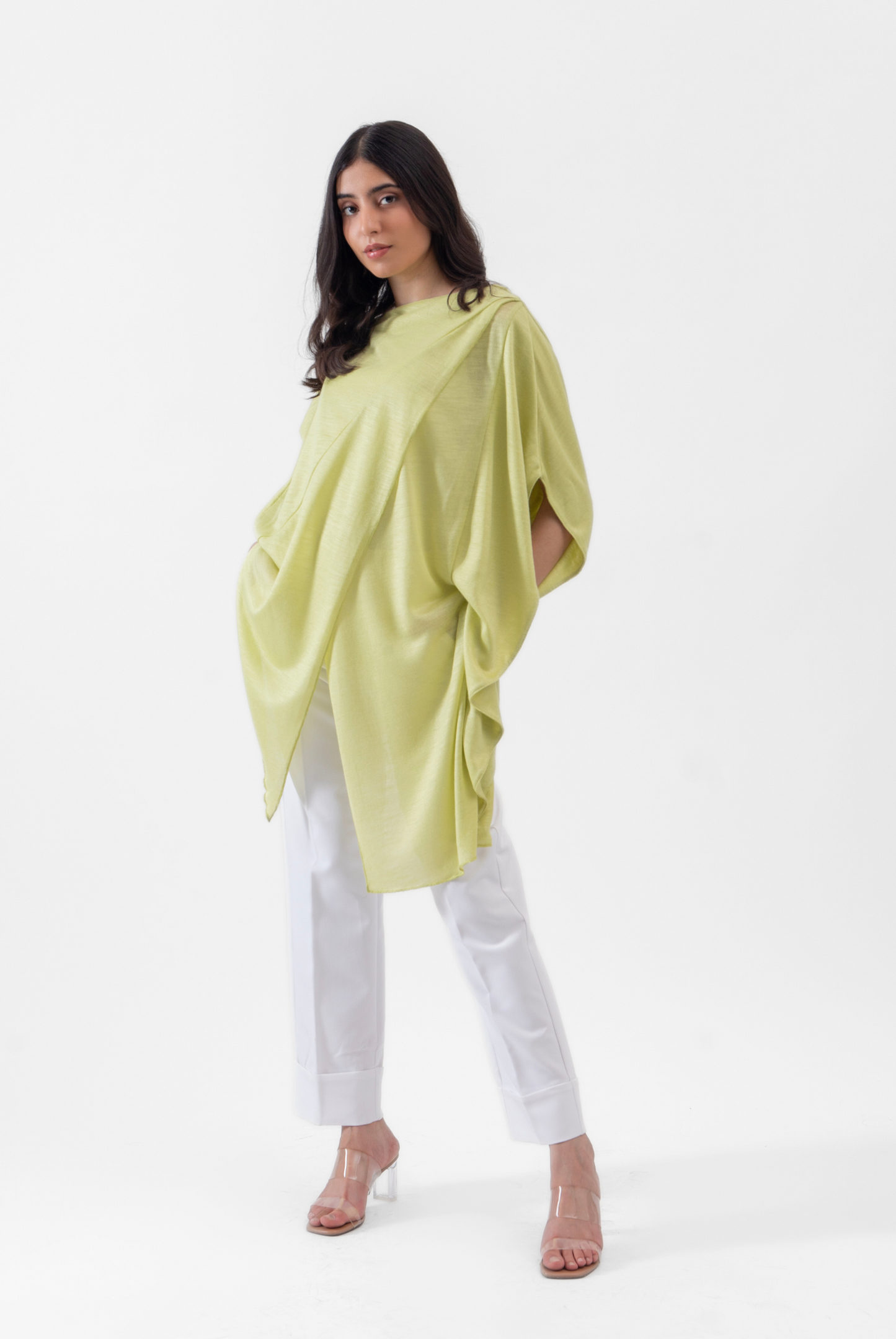 Cross Layered Top in Linen