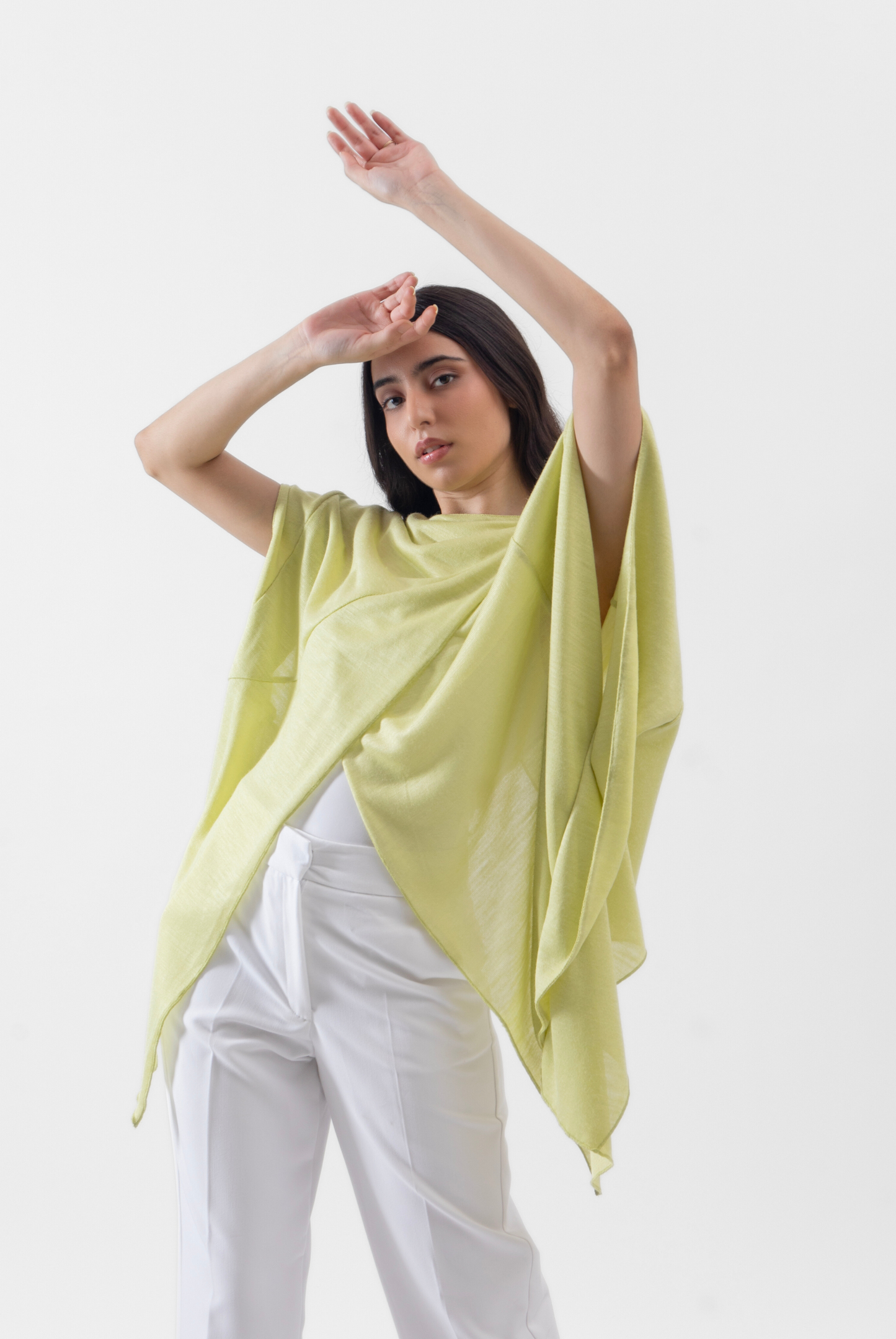 Cross Layered Top in Linen
