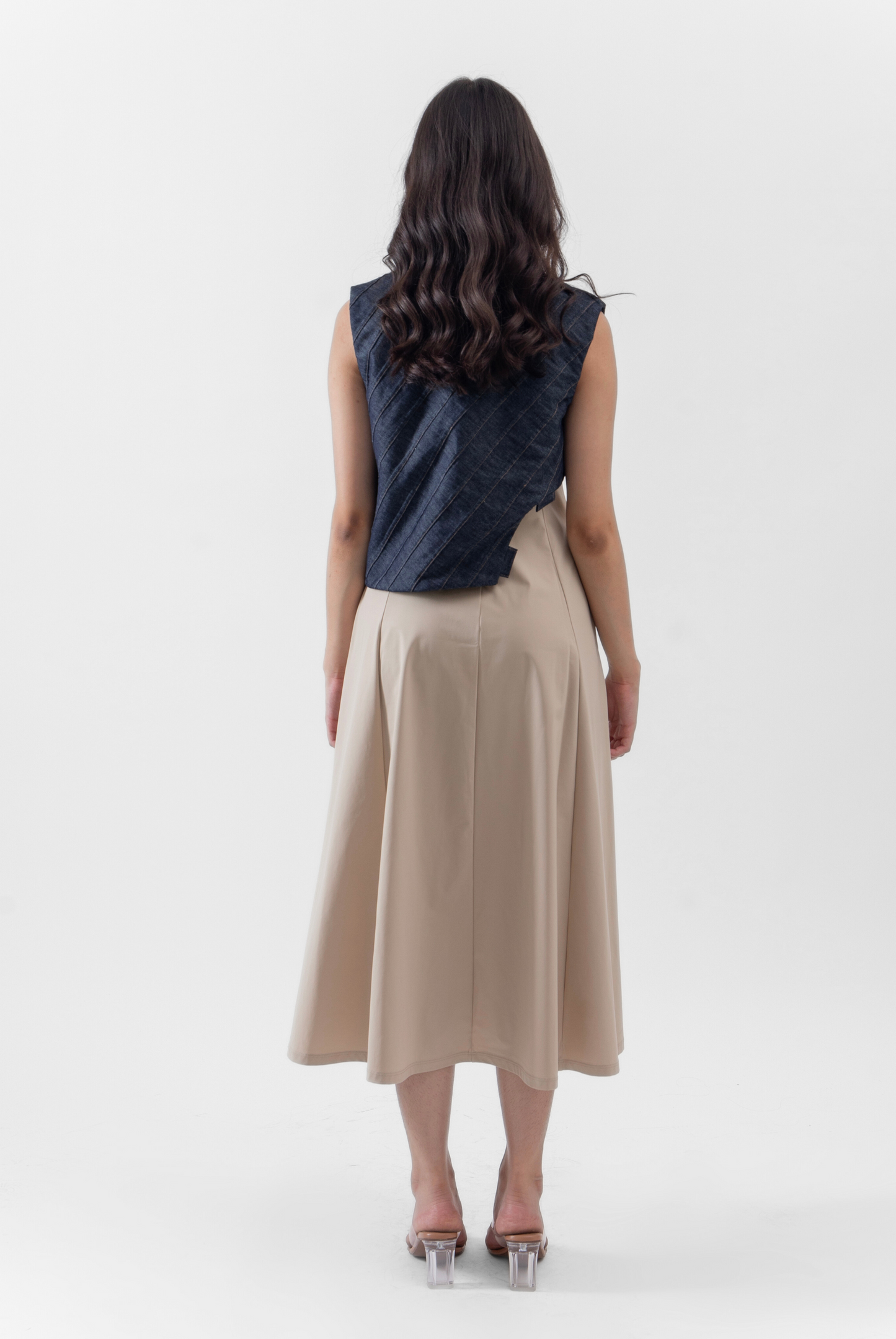 Corded Denim Vest