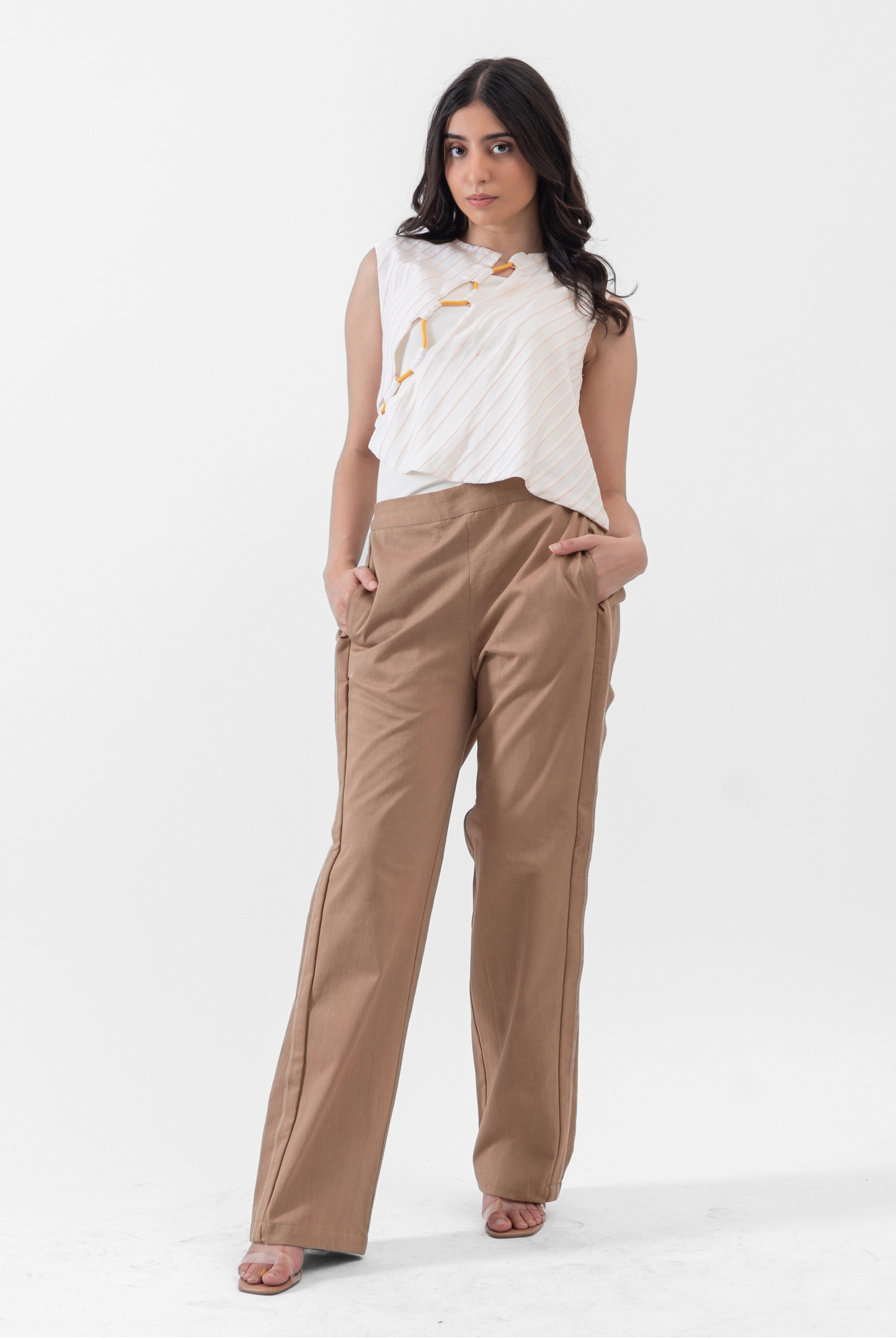 Corded Vest in Tencel