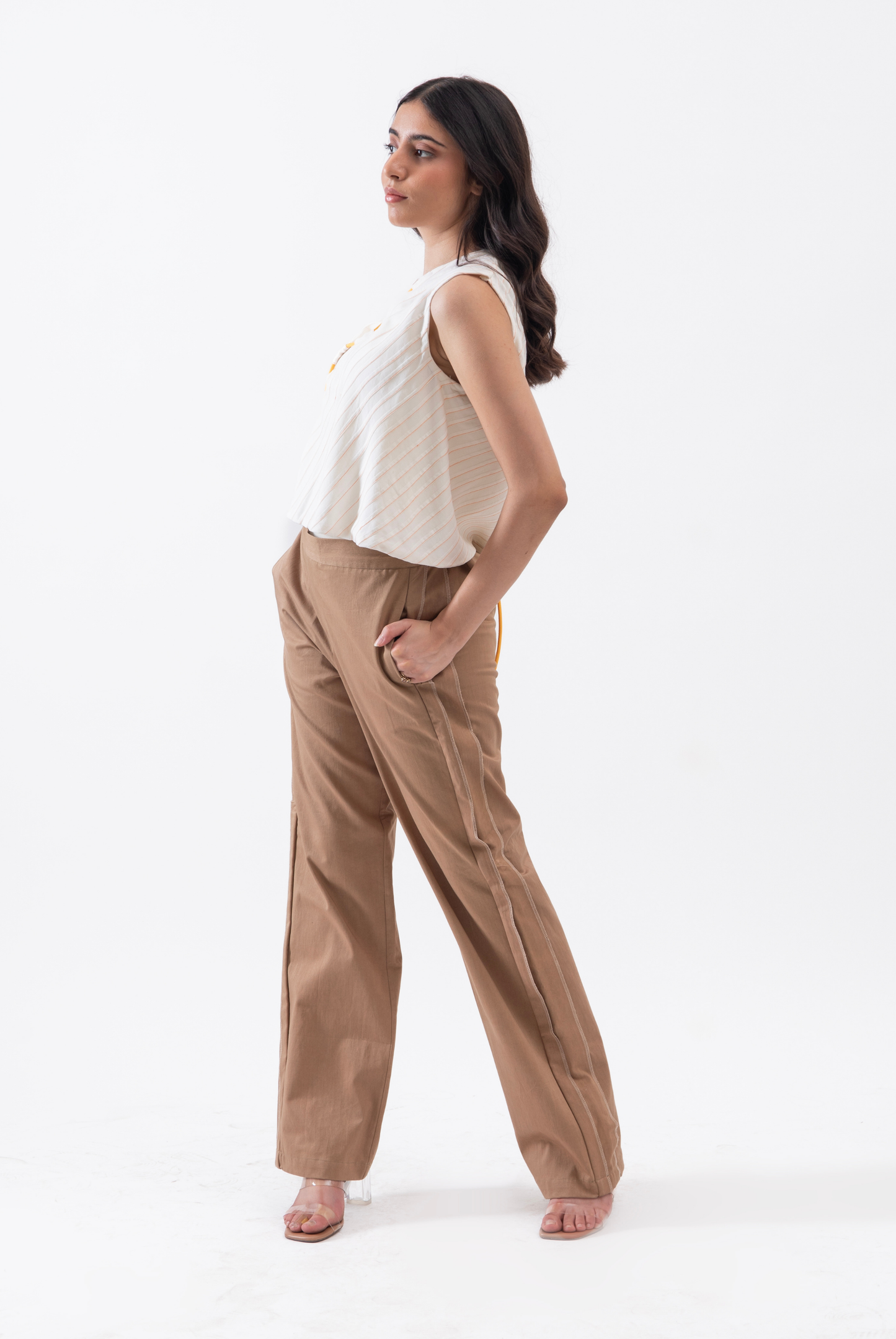 Corded Vest in Tencel